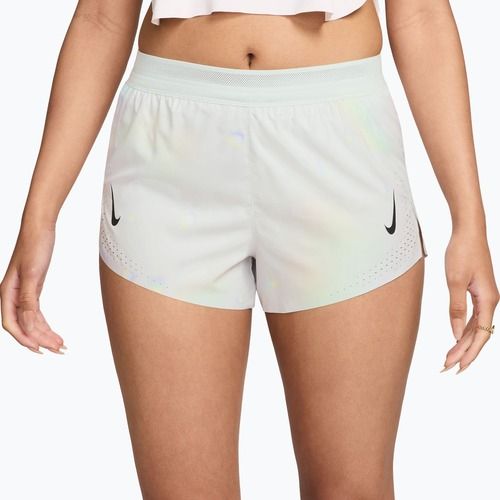 Dámske bežecké šortky Nike AeroSwift Dri-Fit ADV Mid-Rise Brief Lined 3" off-white/white/black