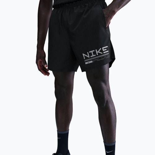 Pánske bežecké šortky Nike Challenger Winterized 2in1 black/anthracite