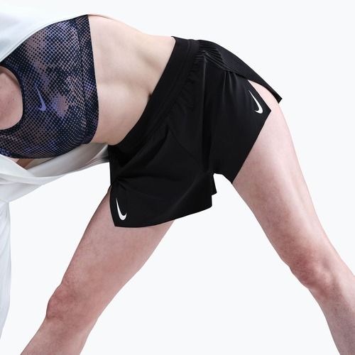 Dámske bežecké šortky Nike AeroSwift Dri-Fit ADV Mid-Rise 3" black/white