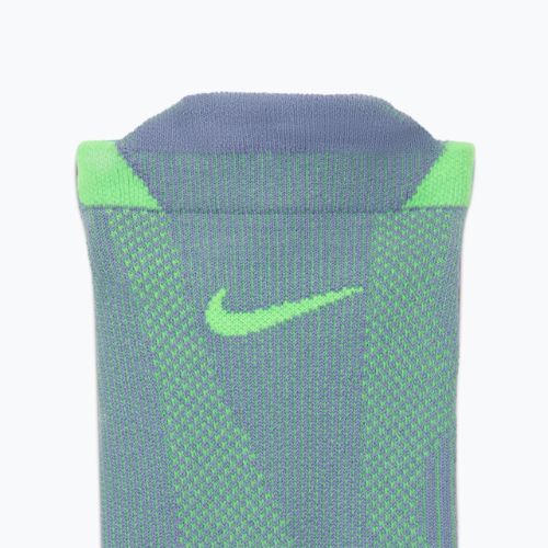 Ponožky Nike Running Lightweight No-Show Iron purple/voltage green/voltage green