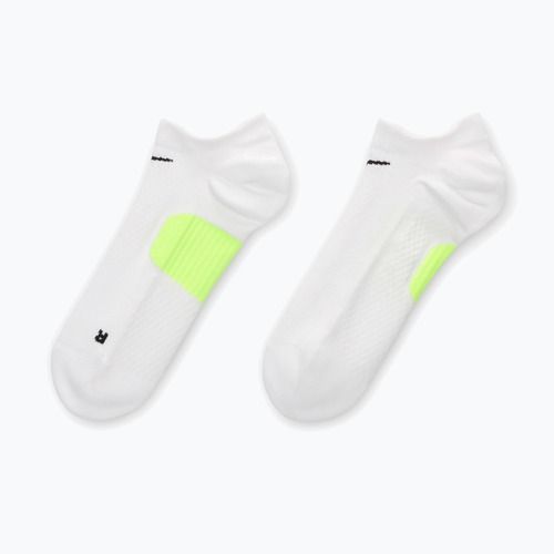 Ponožky Nike Running Midweight No-Show white/volt/black