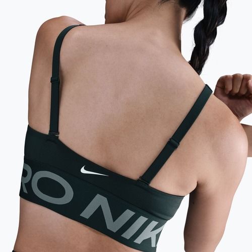 Športová podprsenka Nike Pro Indy Plunge seaweed/clay green/white