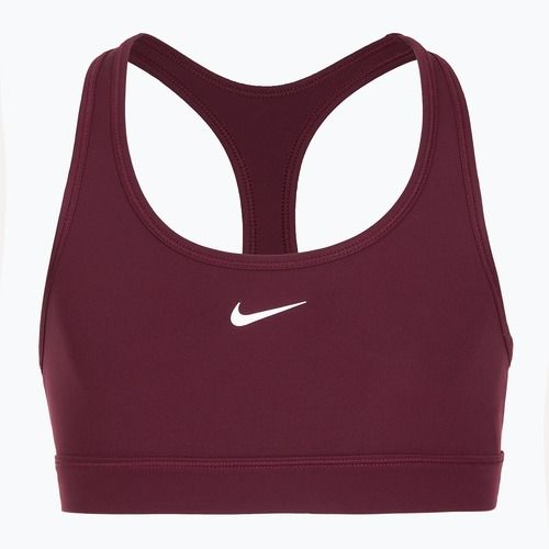 Detská športová podprsenka Nike Swoosh burgundy/white