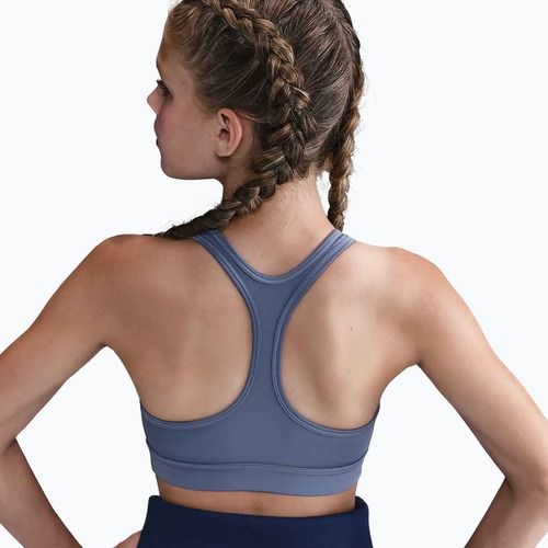 Detská tréningová podprsenka Nike Swoosh world indigo/white