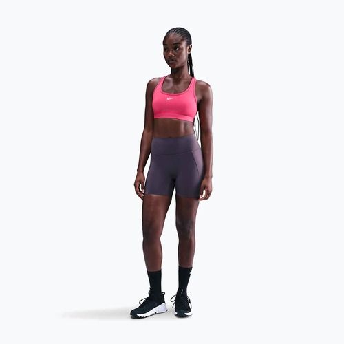 Fitness podprsenka Nike Swoosh Light Support rush pink/white