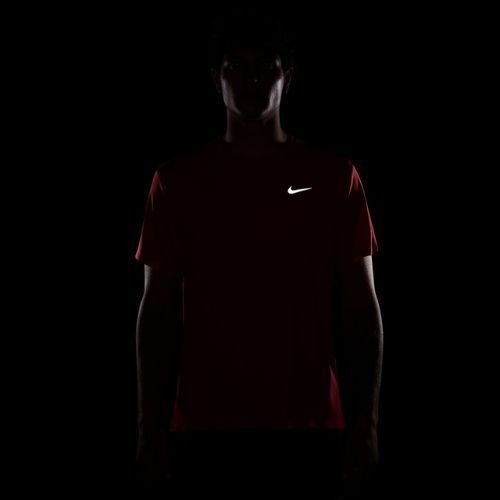 Pánske bežecké tričko Nike Miler Dri-Fit UV light crimson