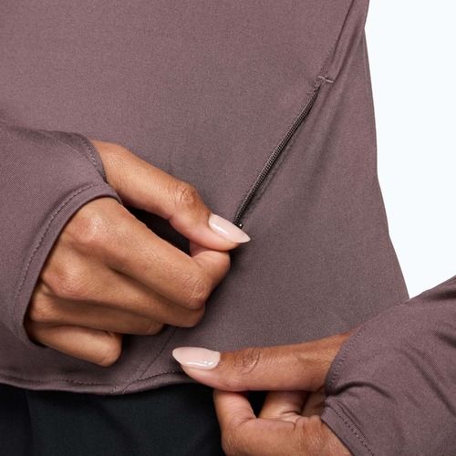 Dámske bežecké tričko s dlhým rukávom Nike Swift Dri-Fit UV 1/4-Zip tattoo