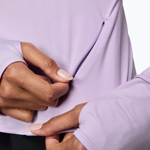 Dámske bežecké tričko s dlhým rukávom Nike Swift Dri-Fit UV 1/4-Zip violet mist