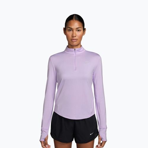 Dámske bežecké tričko s dlhým rukávom Nike Swift Dri-Fit UV 1/4-Zip violet mist