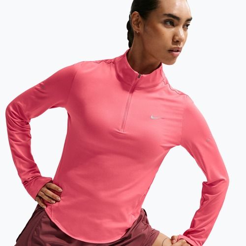 Dámske bežecké tričko s dlhým rukávom Nike Swift Dri-Fit UV 1/4-Zip sea coral