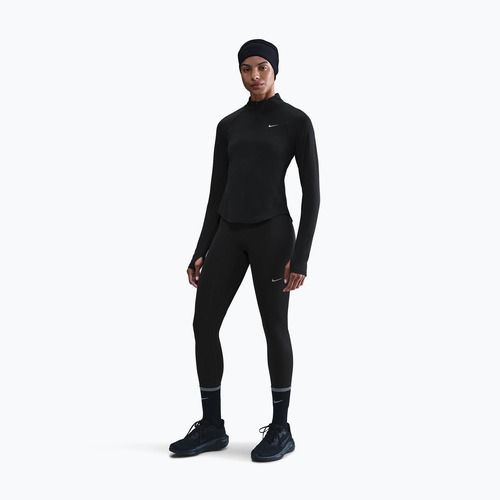 Dámska bežecká mikina Nike Tempo Swoosh Run Dri-Fit 1/4-Zip black/white