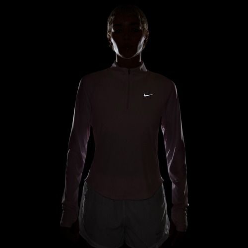 Dámska bežecká mikina Nike Tempo Swoosh Run Dri-Fit 1/4-Zip pink foam/white