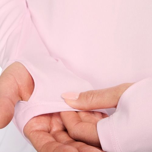 Dámska bežecká mikina Nike Tempo Swoosh Run Dri-Fit 1/4-Zip pink foam/white