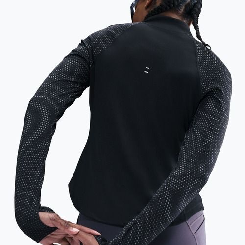Dámske bežecké tričko s dlhým rukávom Nike Tempo Flash Dri-Fit 1/4 Zip black