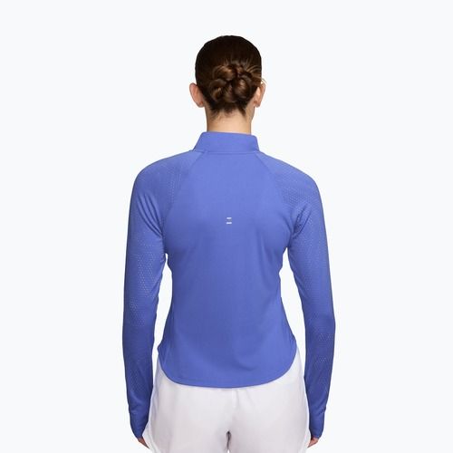 Dámske bežecké tričko s dlhým rukávom Nike Tempo Flash Dri-Fit 1/4 Zip sapphire/black/white