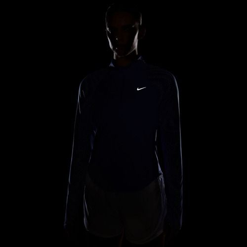 Dámske bežecké tričko s dlhým rukávom Nike Tempo Flash Dri-Fit 1/4 Zip sapphire/black/white