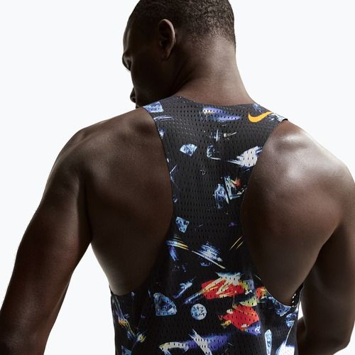 Pánske bežecké tričko Nike AeroSwift Dri-Fit ADV Singlet black/laser orange