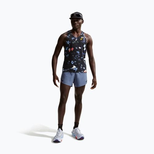 Pánske bežecké tričko Nike AeroSwift Dri-Fit ADV Singlet black/laser orange