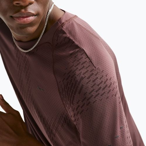Pánske bežecké tričko Nike Stride Dri-Fit ADV tattoo/burgundy crush