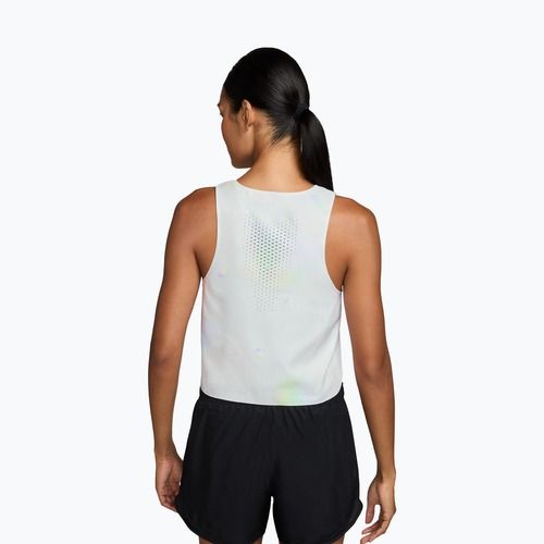 Dámske bežecké tielko Nike AeroSwift Dri-Fit ADV Cropped Tank Top off white/black