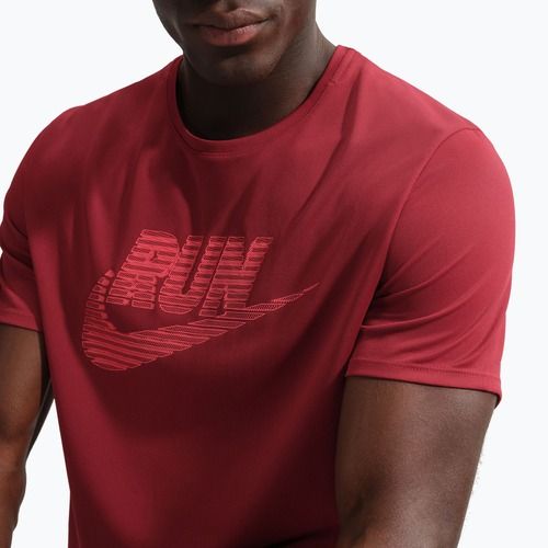 Pánske bežecké tričko Nike Miler Dri-Fit UV team crimson/light crimson