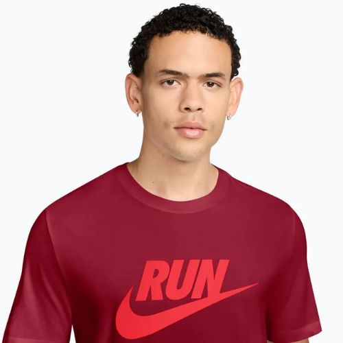 Pánske tričko Nike Dri-Fit Running team crimson/light crimson