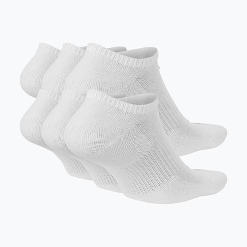 Pánske ponožky Nike Everyday Plus Cushioned No Show 6 párov white/black