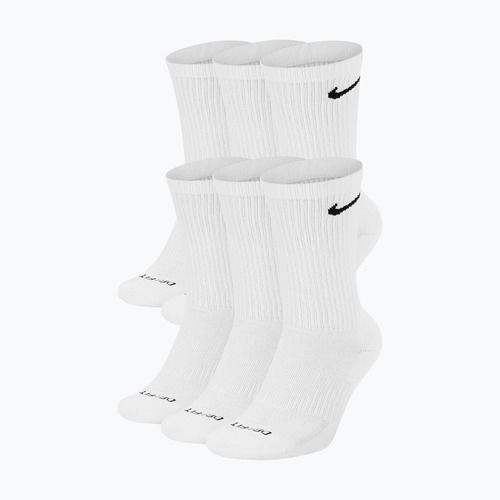Pánske ponožky Nike Everyday Plus Cushioned Crew 6 pairs white/black