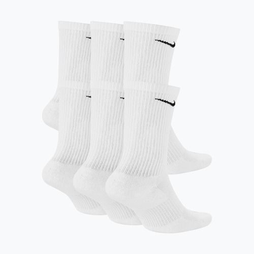 Pánske ponožky Nike Everyday Plus Cushioned Crew 6 párov white/black