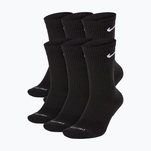 Pánske ponožky Nike Everyday Plus Cushioned Crew 6 párov black/white
