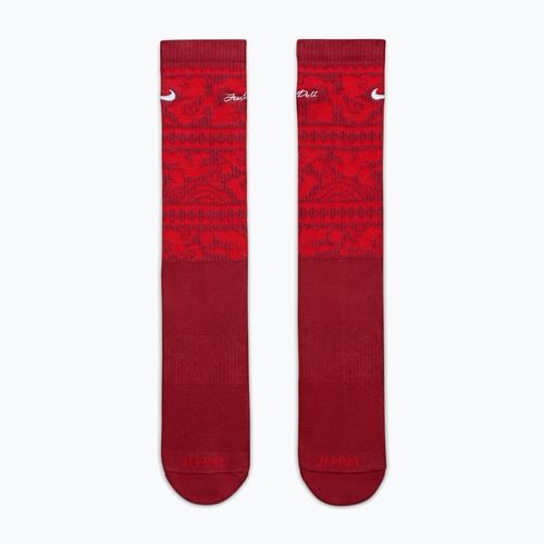 Ponožky Nike Everyday Plus Cushioned Crew team crimson/metallic silver