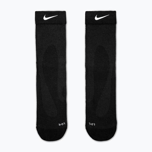 Ponožky Nike Running Wool Micro Crew black/dark smoke grey
