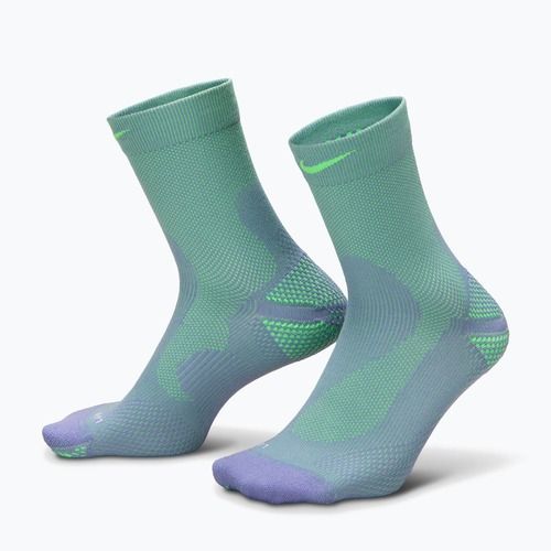 Ponožky Nike Running Lightweight Micro Crew iron purple/voltage green/voltage green