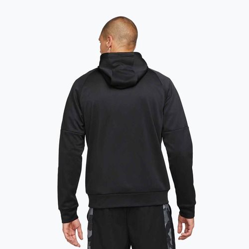 Pánska tréningová mikina Nike Therma Fit Full-Zip black/black/white