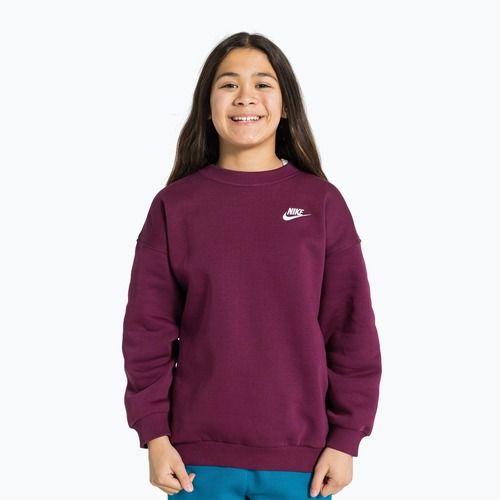 Detská mikina Nike Sportswear Club Fleece burgundy/white
