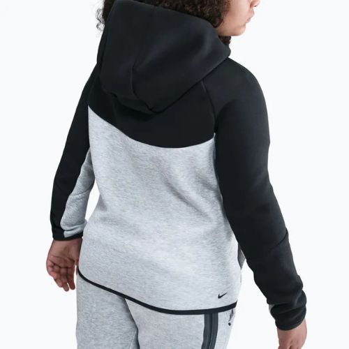Detská mikina Nike Sportswear Tech Fleece Full-Zip dark grey heather/black/black/black
