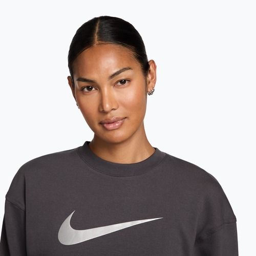 Dámska tréningová mikina Nike Pro Dri-Fit Crew Neck thunder grey/metallic silver/white