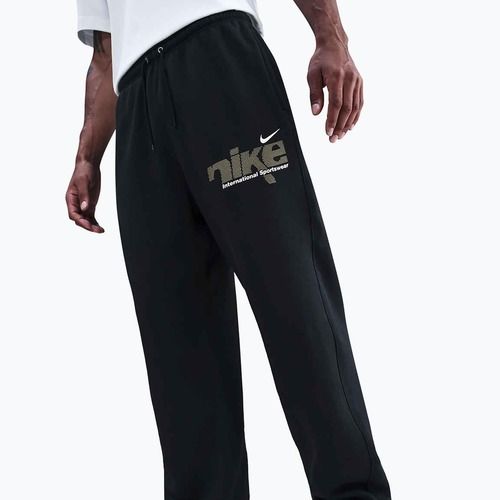 Pánske nohavice Nike Sportswear Club Bungee black/metallic gold