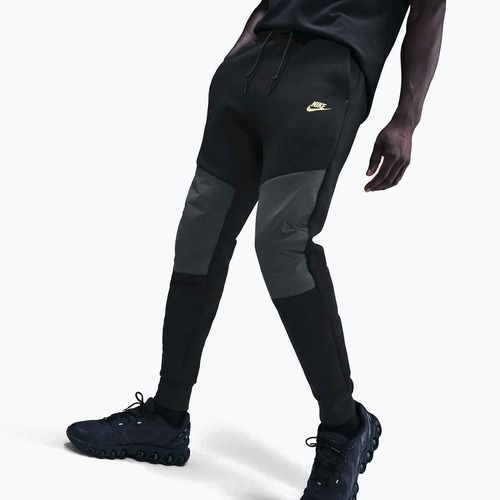 Pánske nohavice Nike Tech Joggers black/dark smoke grey/metallic gold