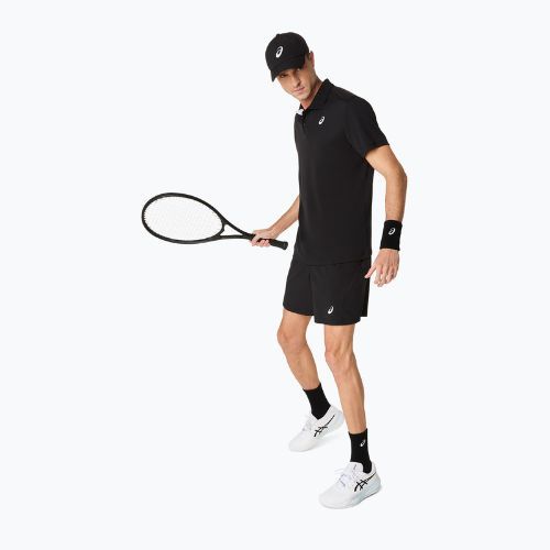 Pánske polo tričko ASICS Court Polo performance black