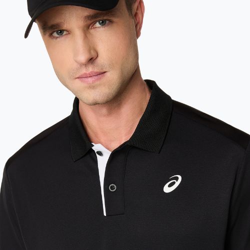 Pánske polo tričko ASICS Court Polo performance black