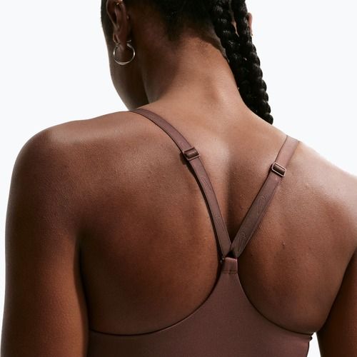 Športová podprsenka Nike Indy Padded Gloss Light Chocolate