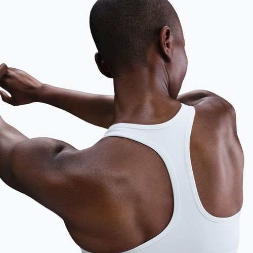 Športová podprsenka Nike Swoosh Medium Support white/black