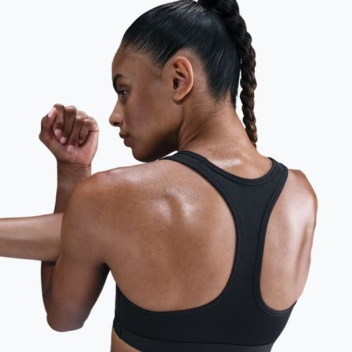 Športová podprsenka Nike Swoosh Medium Support black/white