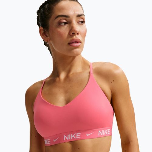 Športová podprsenka Nike Dri-Fit Indy Light Support sea coral/sea coral/white