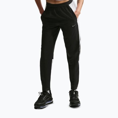 Dámske bežecké legíny Nike Tempo Swoosh Dri-Fit Mid-Rise 7/8 black/white