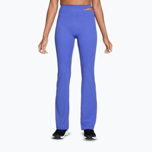Dámske tréningové nohavice Nike Zenvy High-Waisted Flared sapphire/white