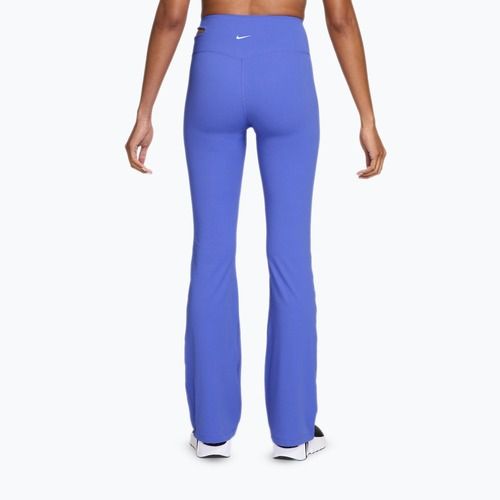 Dámske tréningové nohavice Nike Zenvy High-Waisted Flared sapphire/white