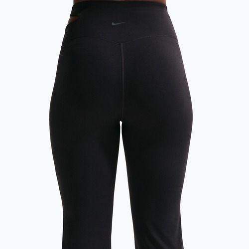 Dámske tréningové nohavice Nike Zenvy High-Waisted Flared black/pcg3c
