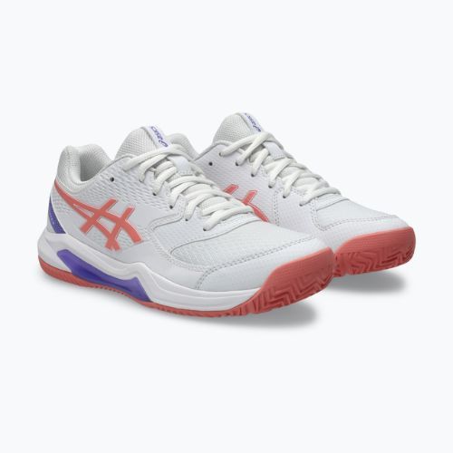 Dámske padelové topánky ASICS Gel-Dedicate 8 Padel W white/guava